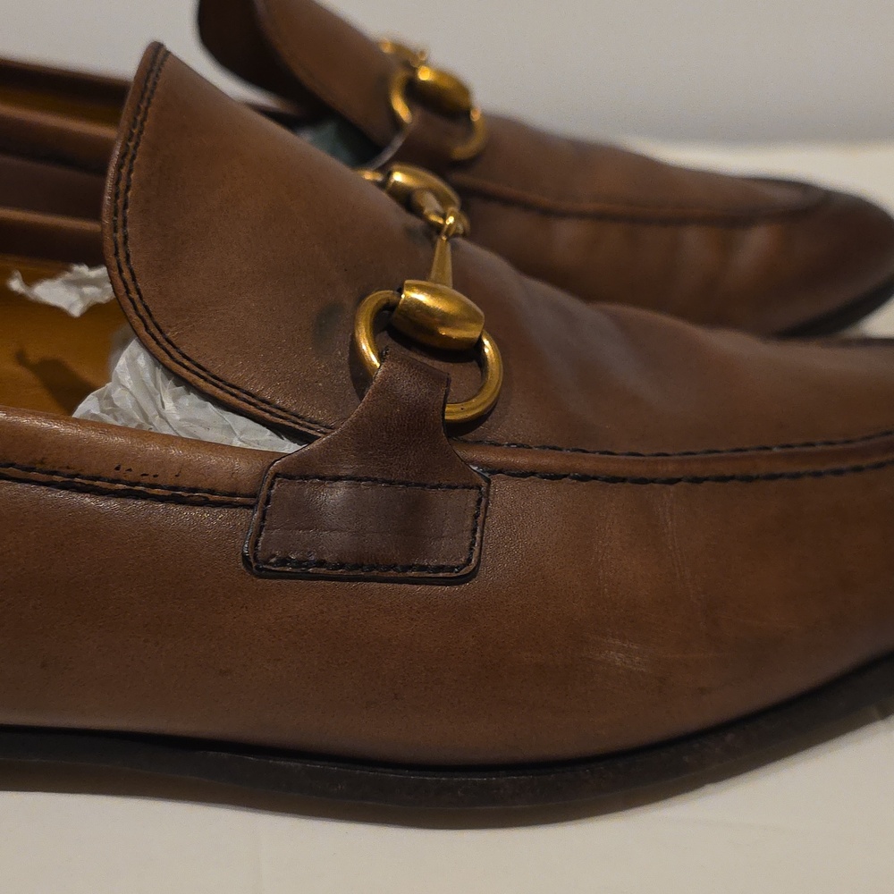 Gucci Brown Leather Horsebit Loafers Uk 6.5 - Picture 12 of 12